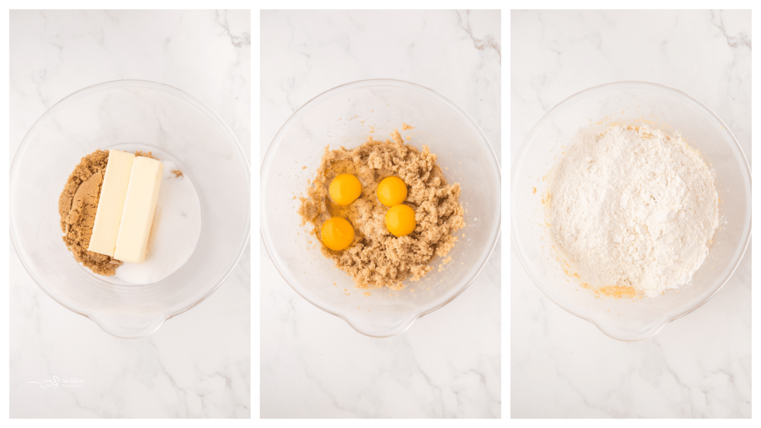 Making the batter collage image