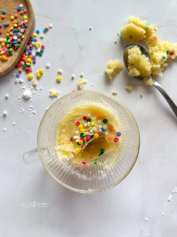 Sugar Cookie in a Mug (No Egg Recipe)