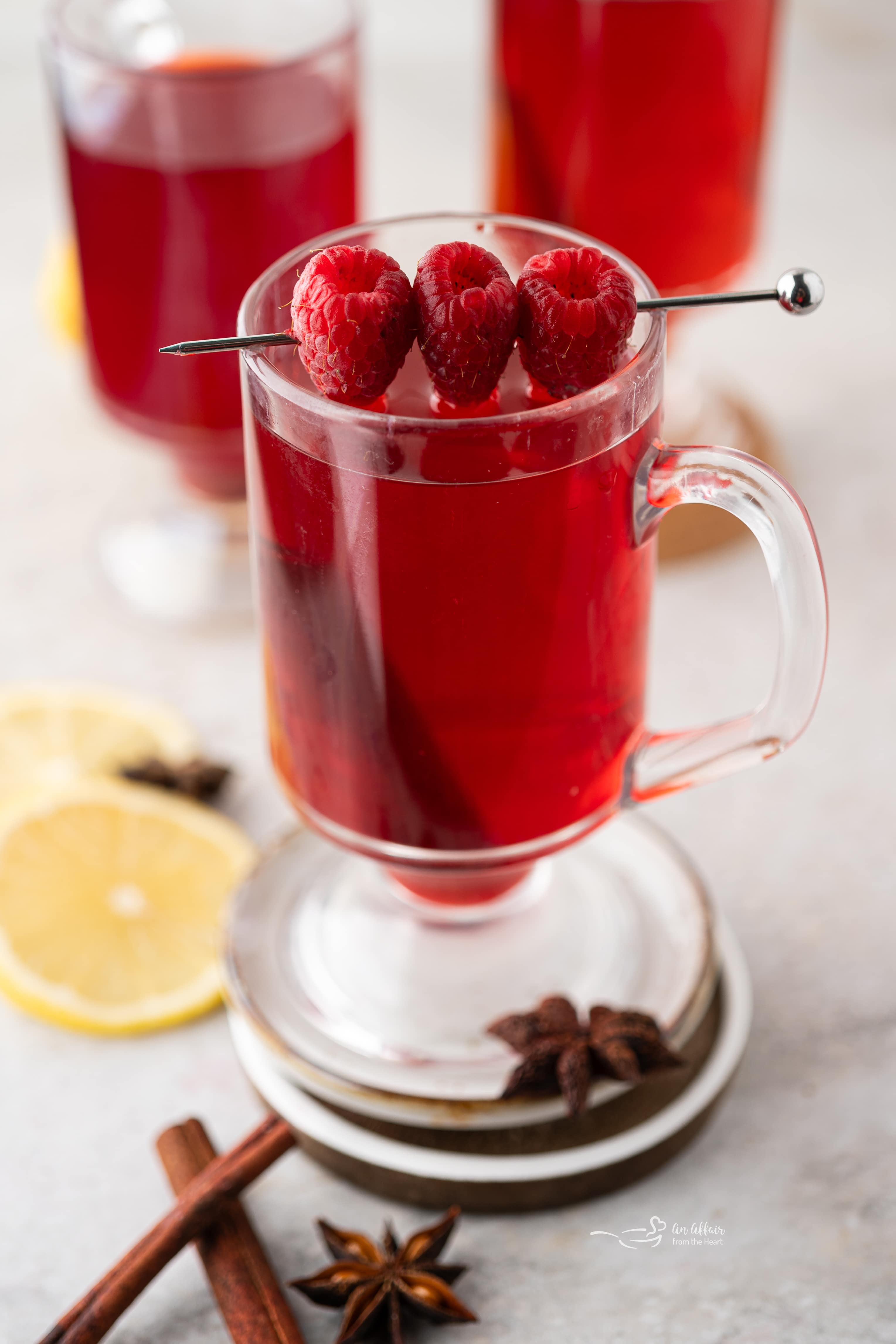 Raspberry Hot Toddy (for colds)