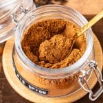 Close up of a spoonful of Apple Pie Spice