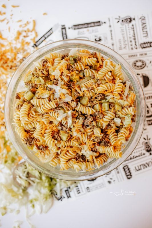 Big Mac Pasta Salad
