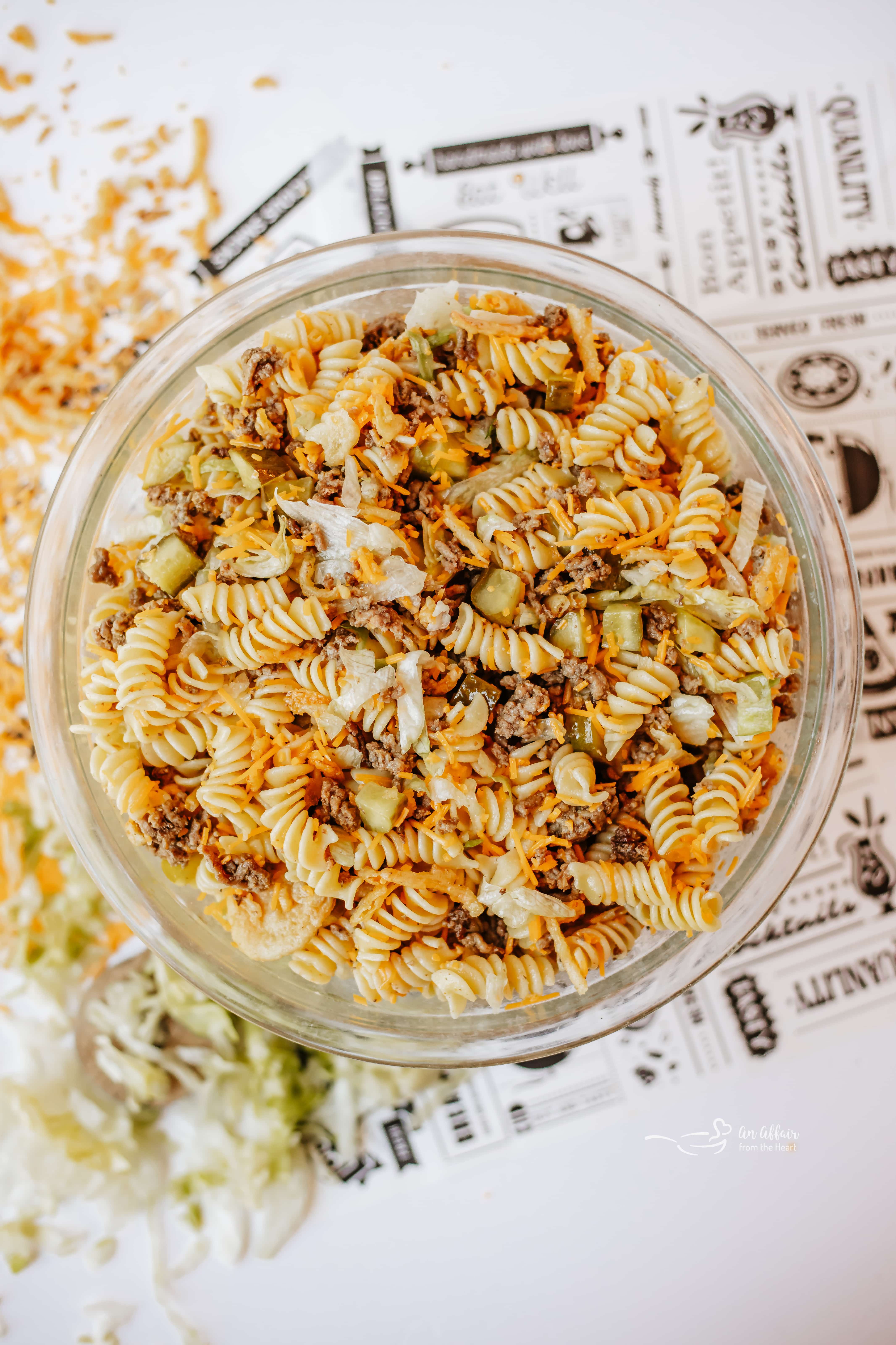 Big Mac Pasta Salad