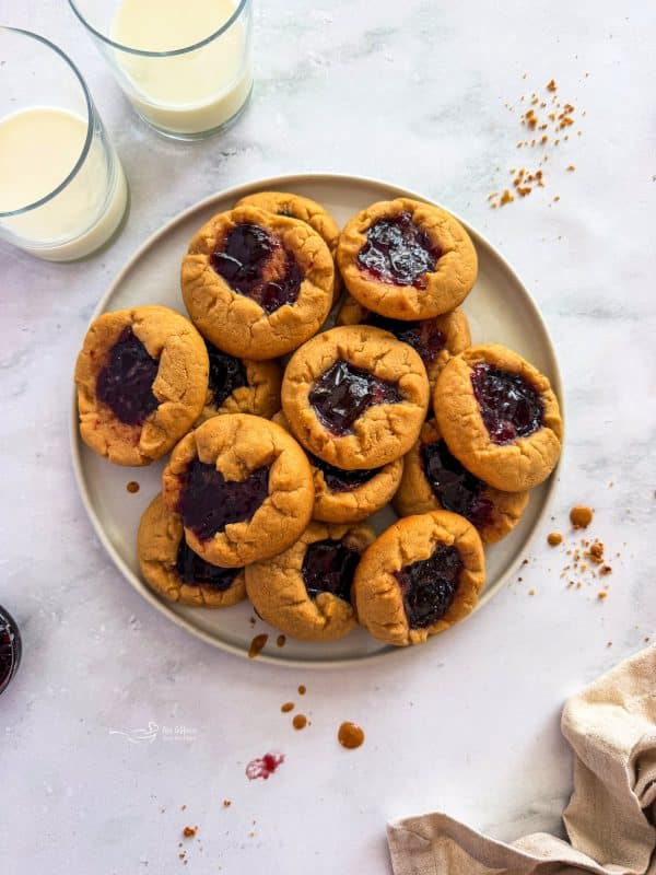 Peanut Butter and Jelly Cake Mix Cookies